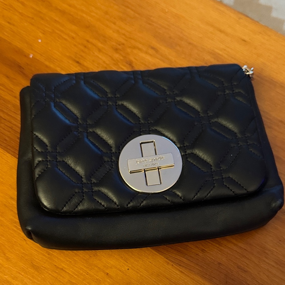 Kate Spade Black Quilted Crossbody Bag